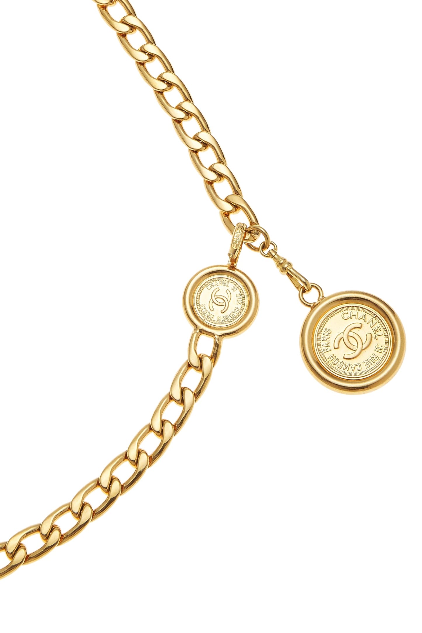 Chanel, Pre-Loved Gold 'CC' Chain Belt, Gold