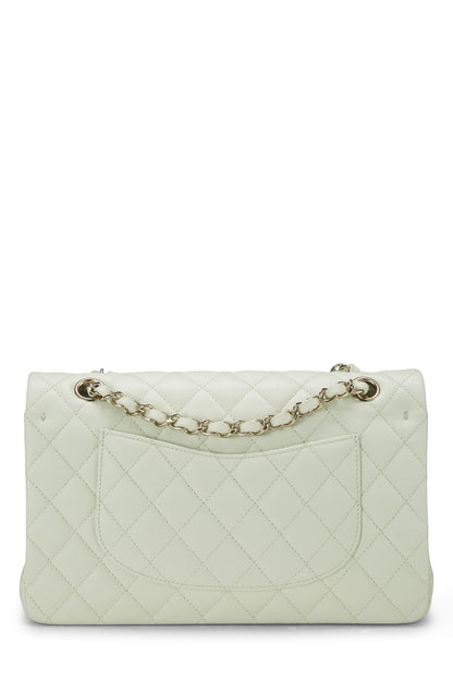 Chanel, Pre-Loved Green Quilted Caviar Classic Double Flap Medium, Green