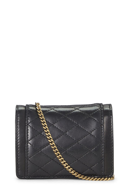 Yves Saint Laurent, Pre-Loved Black Lambskin Gaby Micro, Black