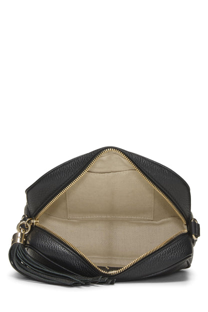 Gucci, Bolso Soho Disco de cuero negro Pre-Loved, Negro