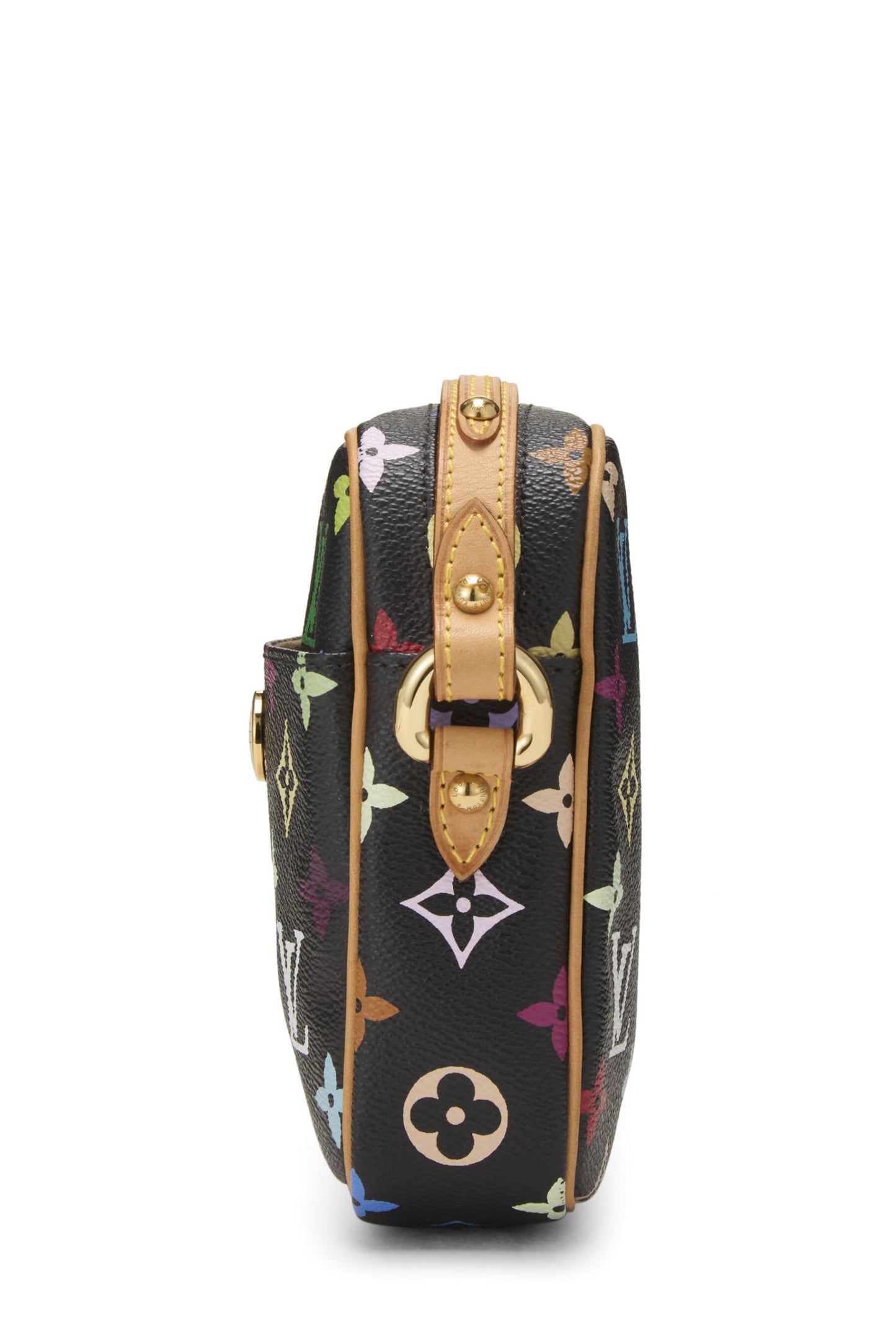 Louis Vuitton, Pre-Loved Takashi Murakami x Louis Vuitton Black Monogram Multicolore Rift, Negro