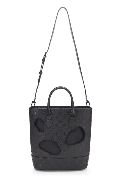 Louis Vuitton, Pre-Loved Comme des Garçons x Louis Vuitton Bolso Empreinte con monograma negro y agujeros PM, Negro