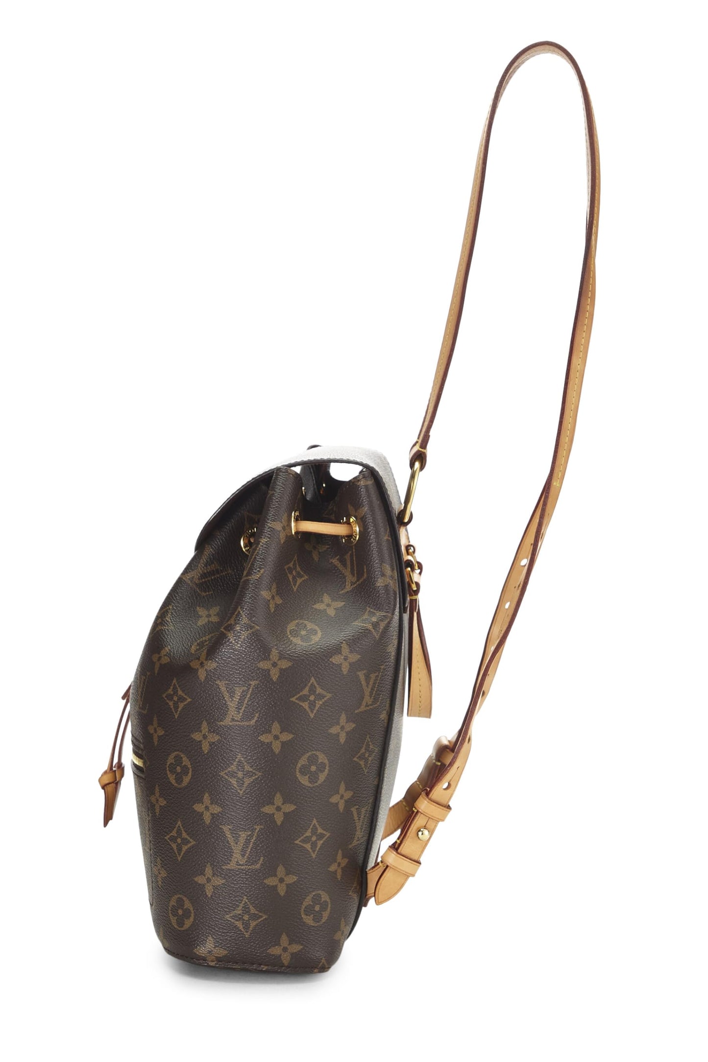 Louis Vuitton, Montsouris MM NM en toile monogram d'occasion, marron