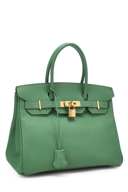 Hermès, Pre-Loved Cactus Epsom Birkin 30, Verde