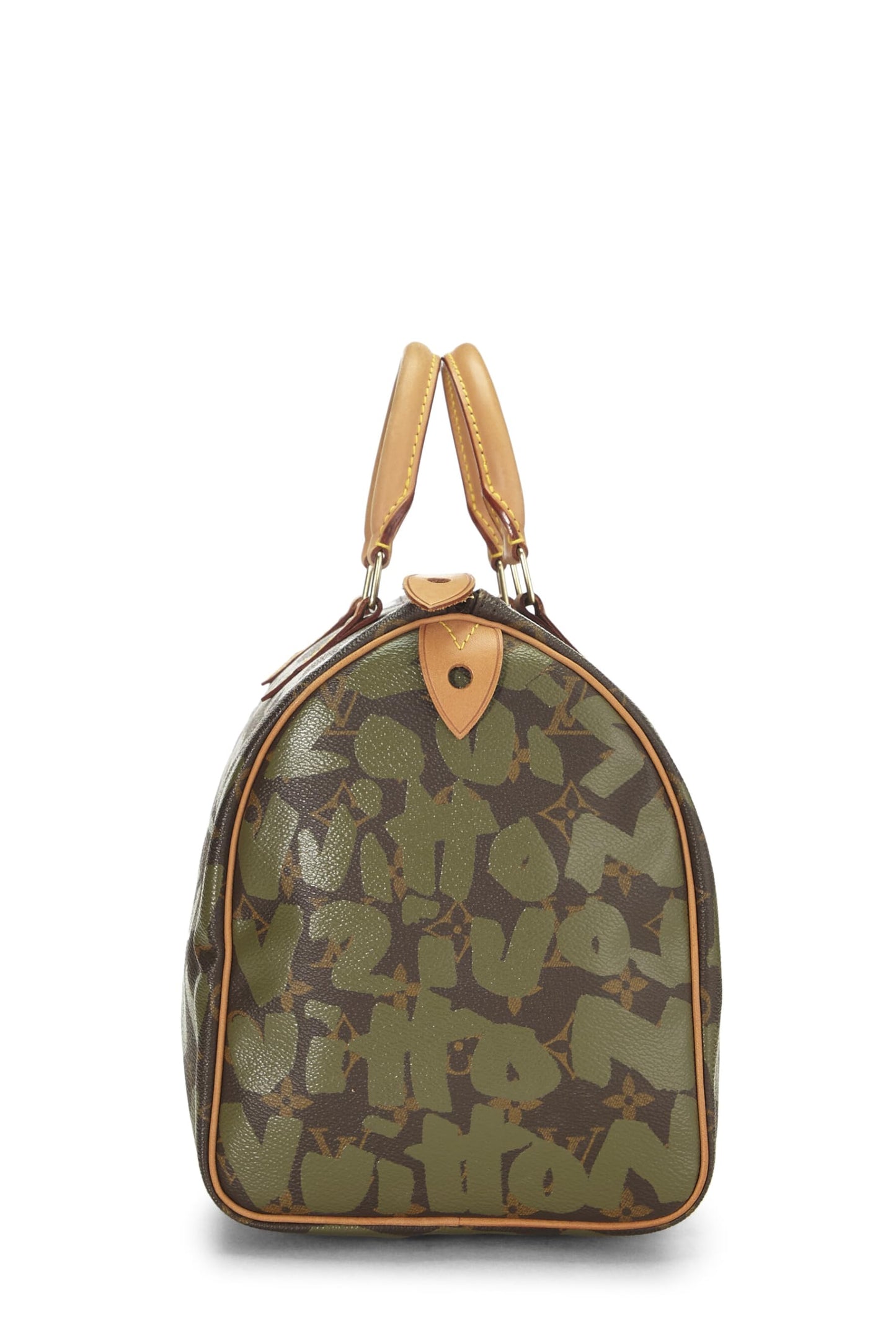 Louis Vuitton, Pre-Loved Stephen Sprouse x Louis Vuitton Green Graffiti Speedy 30, Verde