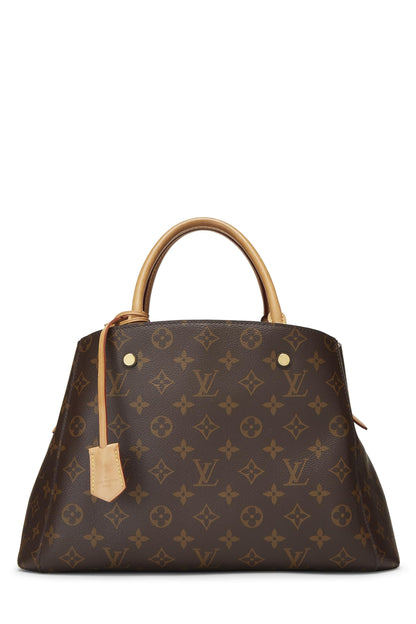 Louis Vuitton, Pre-Loved Monogram Canvas Montaigne MM, Brown