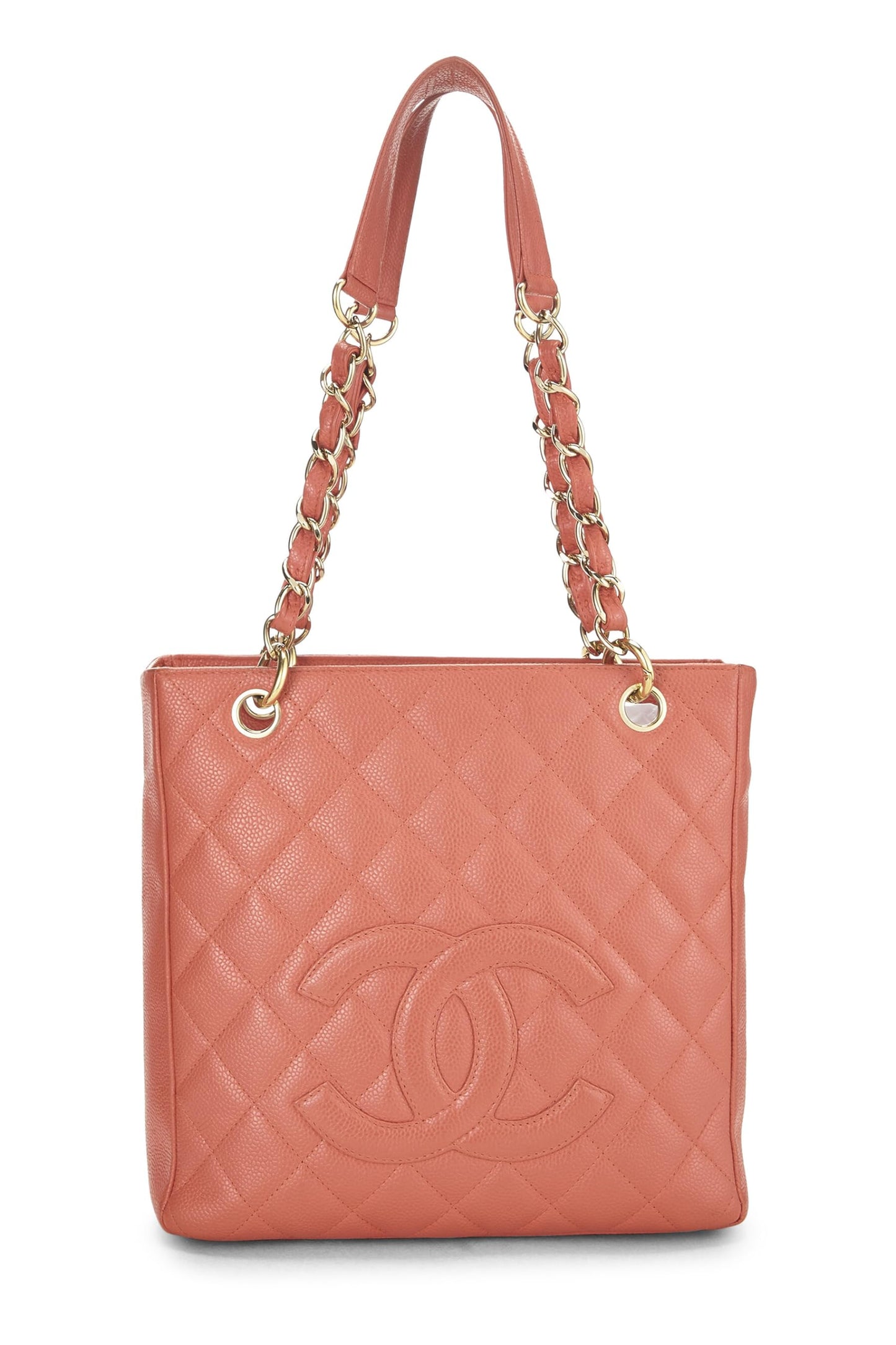 Chanel, Bolso shopping Petite de caviar acolchado rosa Pre-Loved (PST), Rosa