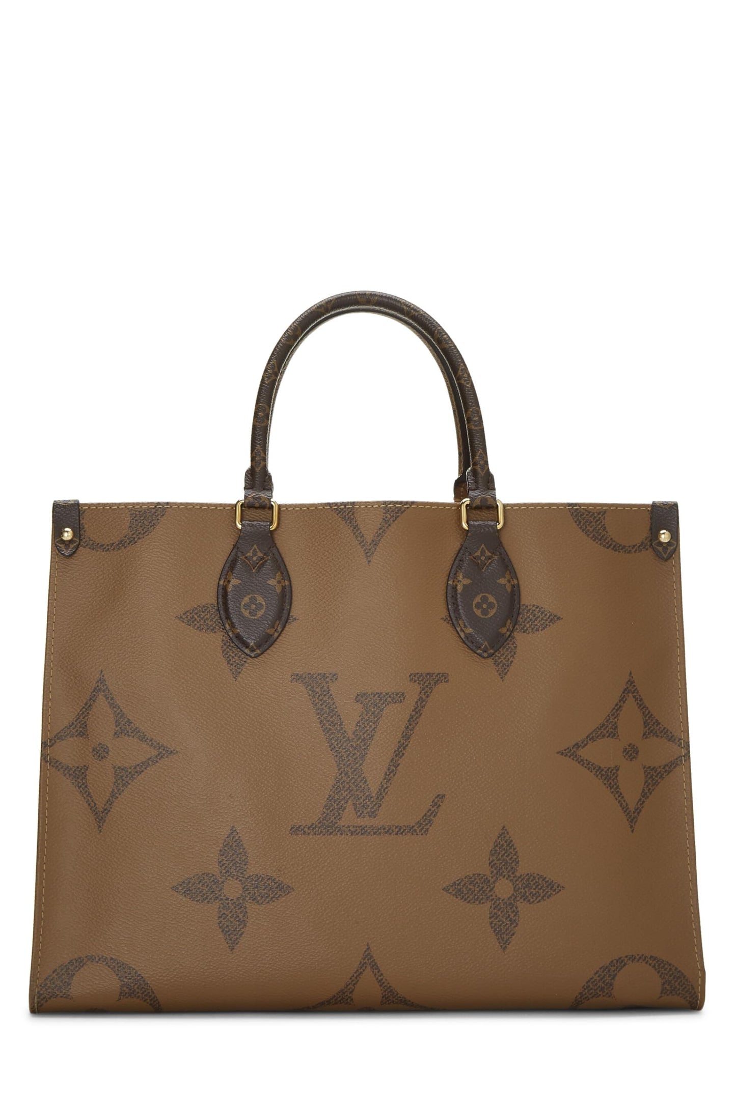 Louis Vuitton, Monogram géant marron d'occasion On The Go MM, marron