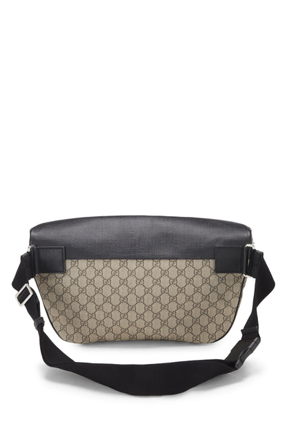 Gucci, pochette taille en toile GG Supreme d'origine, grande taille, noir