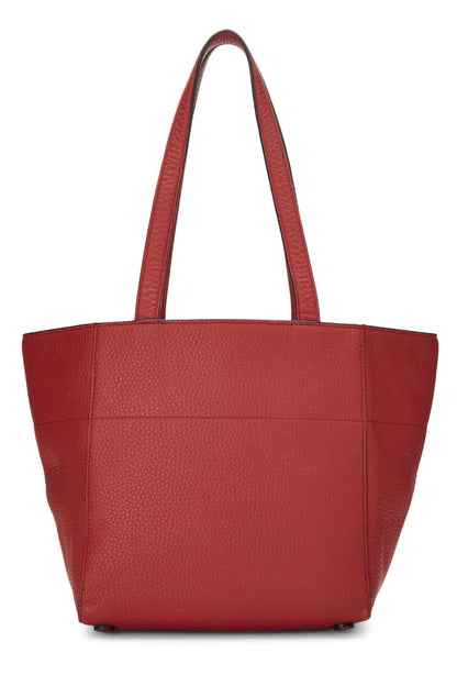 Prada, Bolso tote pequeño Vitello Daino rojo Pre-Loved, Rojo