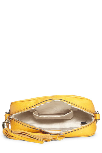 Gucci, Soho Disco en cuir grainé orange d'occasion, orange