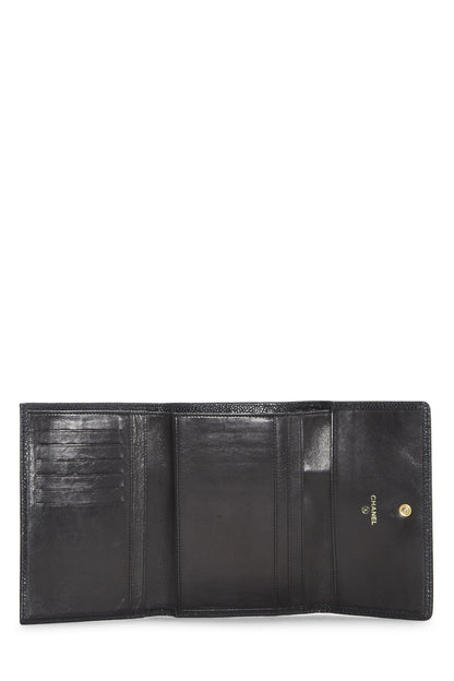 Chanel, Pre-Loved Black Caviar Timeless 'CC' Flap Wallet, Black