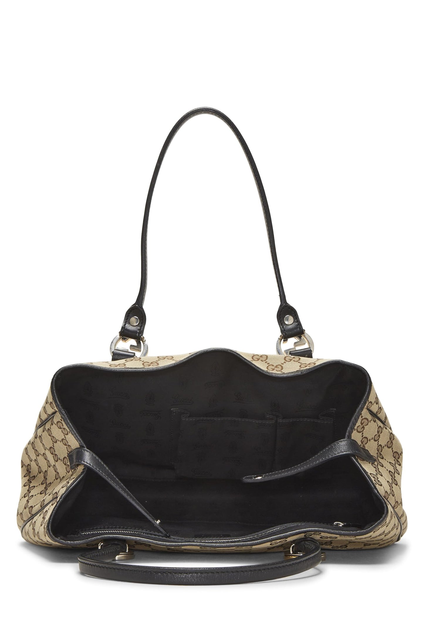 Gucci, sac fourre-tout Twins en toile GG noir d'occasion, noir