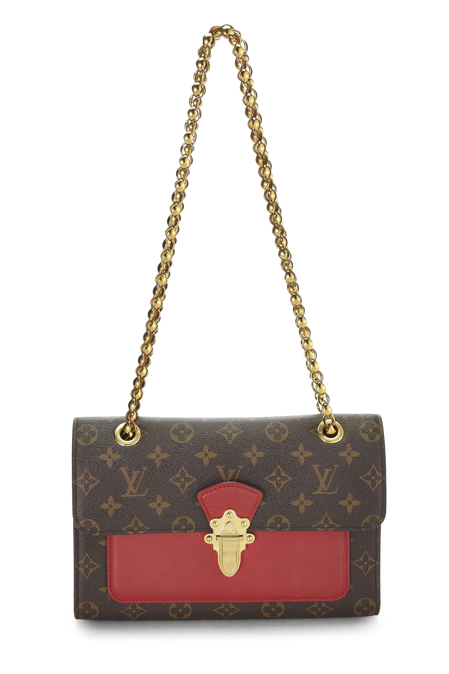 Louis Vuitton, Pre-Loved Red Monogram Canvas Victoire, Red