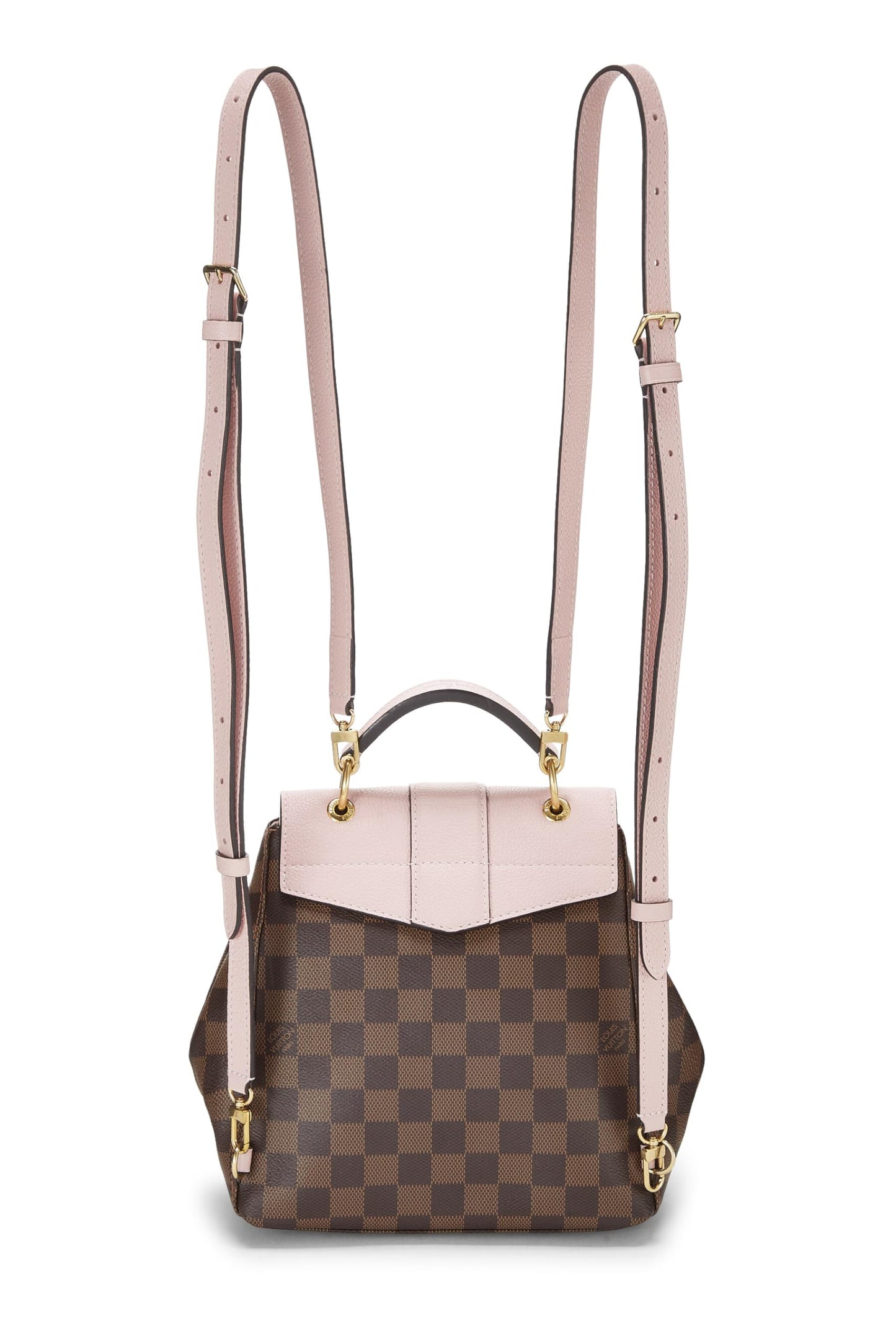 Louis Vuitton, Mochila Damier Ebene Clapton rosa pre-Loved, Rosa