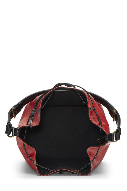 Louis Vuitton, Pre-Loved Red & Black Epi Noé Petite, Multi