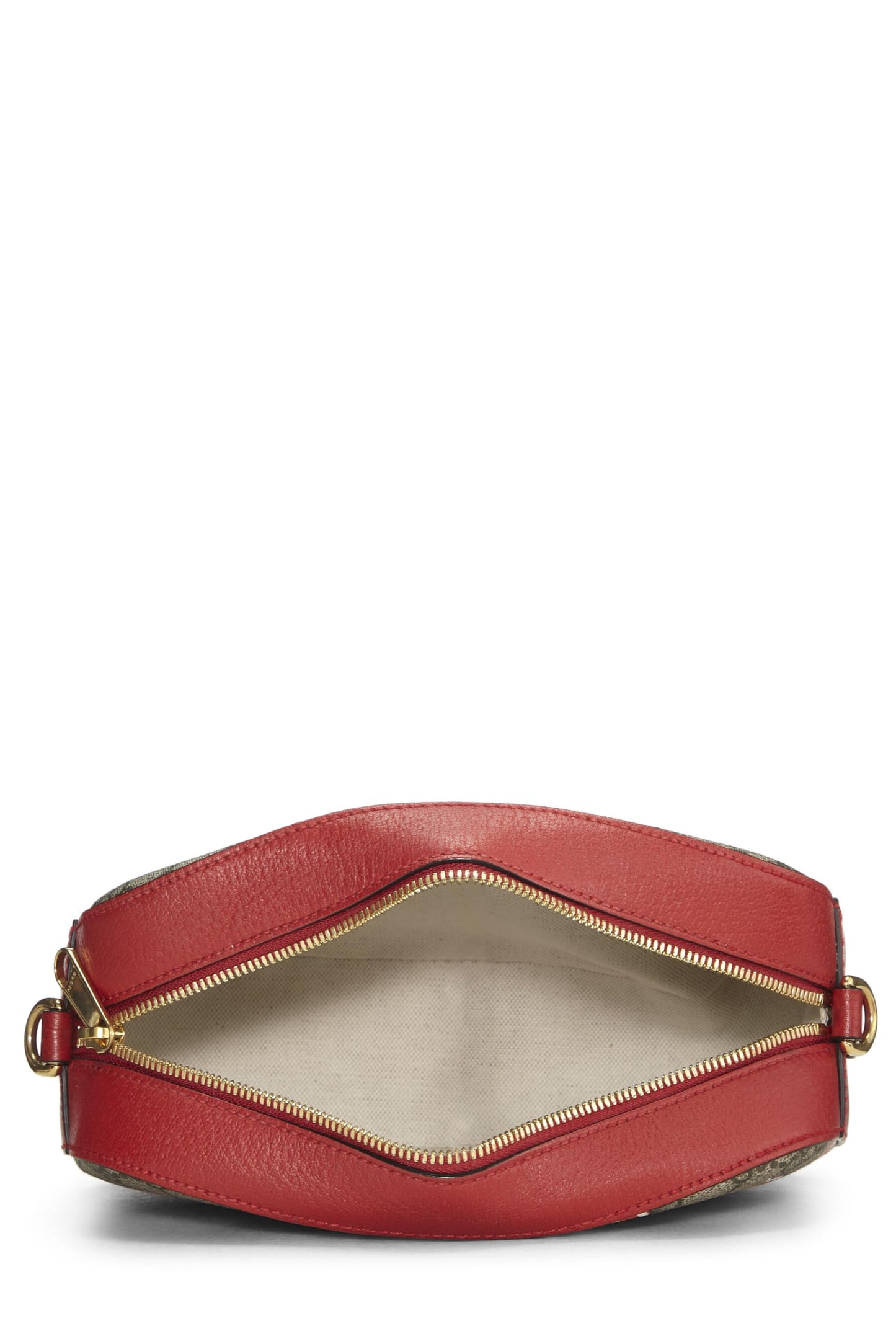 Gucci, Pre-Loved Red Original GG Supreme Canvas Apple Camera Bag, Red