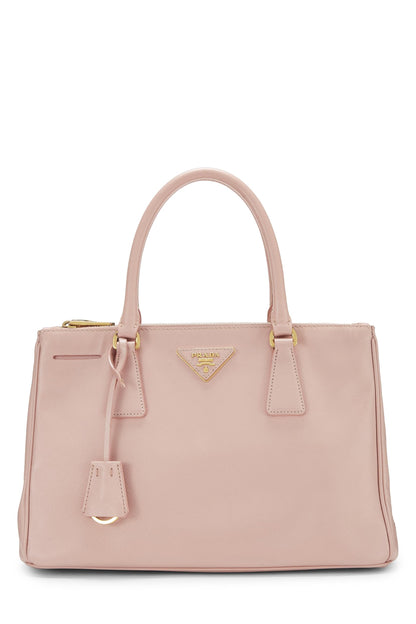 Prada, petit sac fourre-tout exécutif en saffiano rose d'occasion, rose