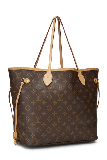 Louis Vuitton, Neo Neverfull MM en toile monogram rouge d'occasion, rouge