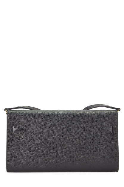 Hermès, Cartera con correa Epsom Kelly To-Go negra Pre-Loved, Negro