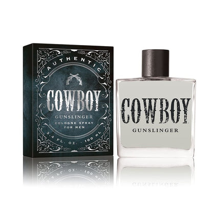 Eau de Cologne pour homme Tru Western Cowboy Gunslinger, 100 ml (3,4 fl oz) - Chaude, fraîche et audacieuse