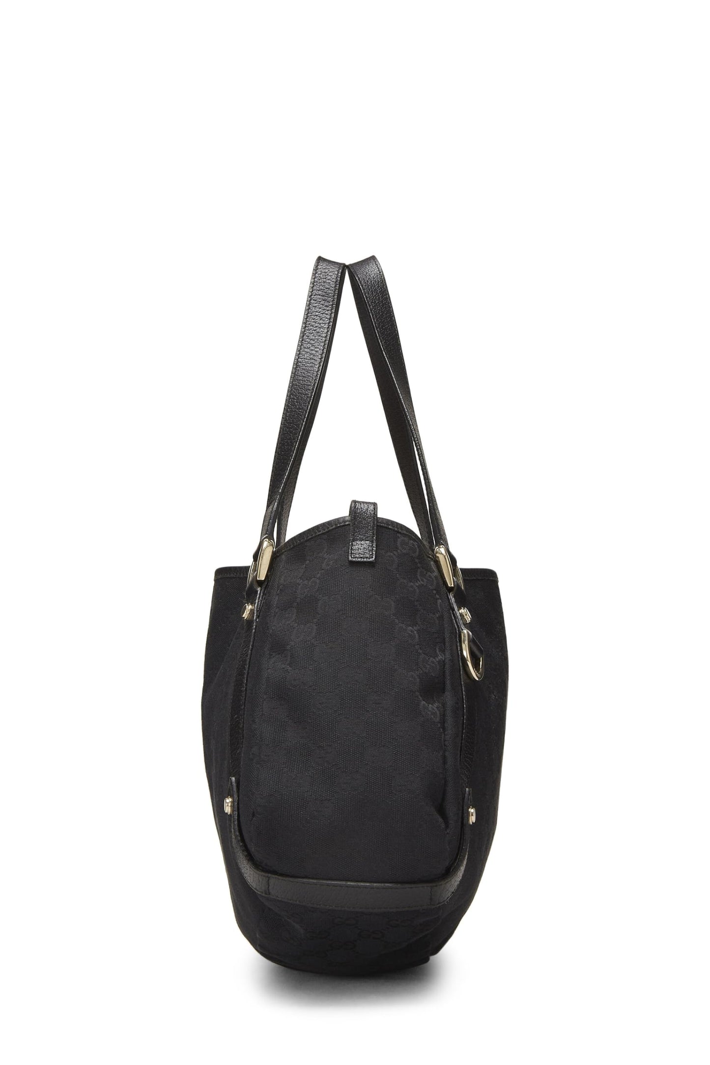 Gucci, sac fourre-tout Abbey en toile GG noir d'occasion, noir