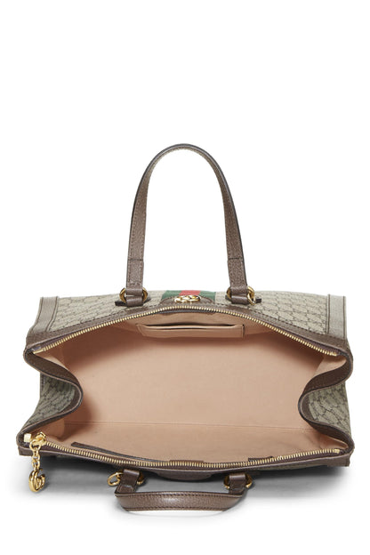 Gucci, sac fourre-tout Ophidia en toile GG Supreme d'origine d'occasion, taille moyenne, marron