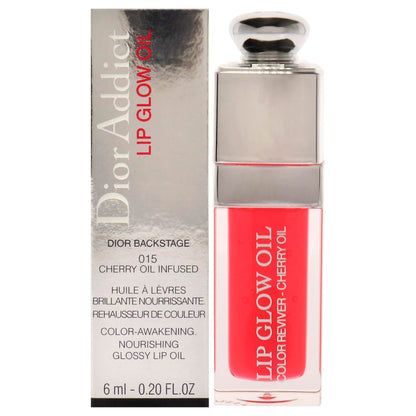 Huile à lèvres Dior Addict Lip Glow de Christian Dior - 015 Cherry Lip Oil Women 0,2 oz, finition brillante