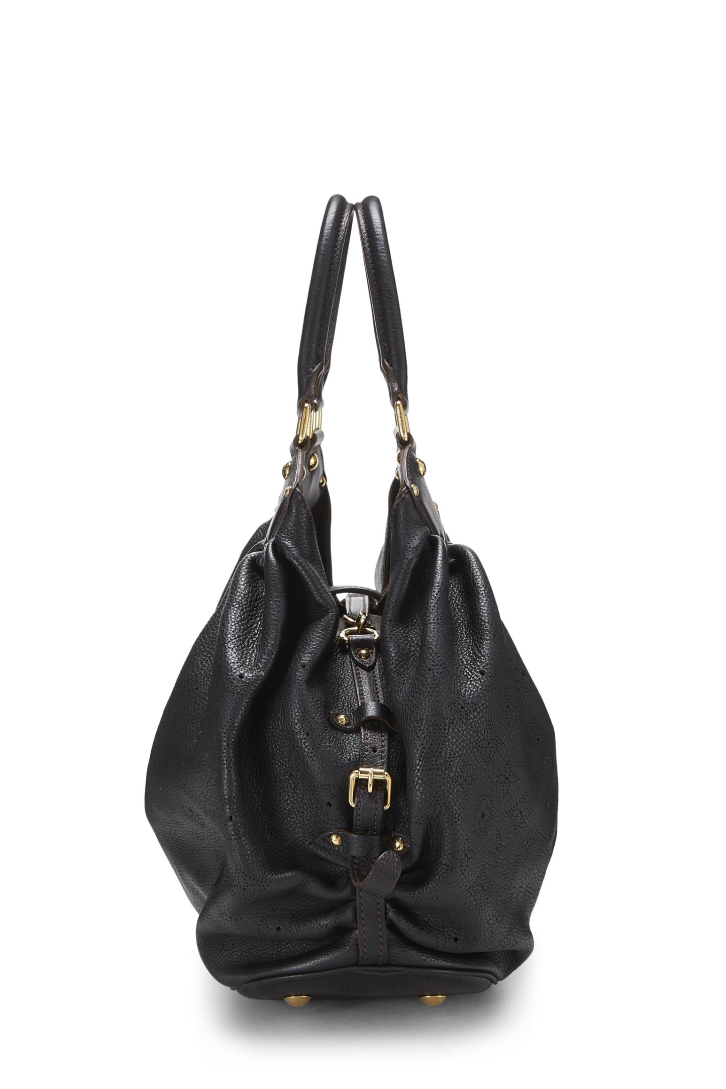 Louis Vuitton, Pre-Loved Black Monogram Mahina Large, Black