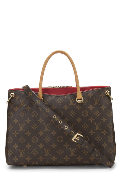 Louis Vuitton, Pallas en toile monogram rouge d'occasion, rouge