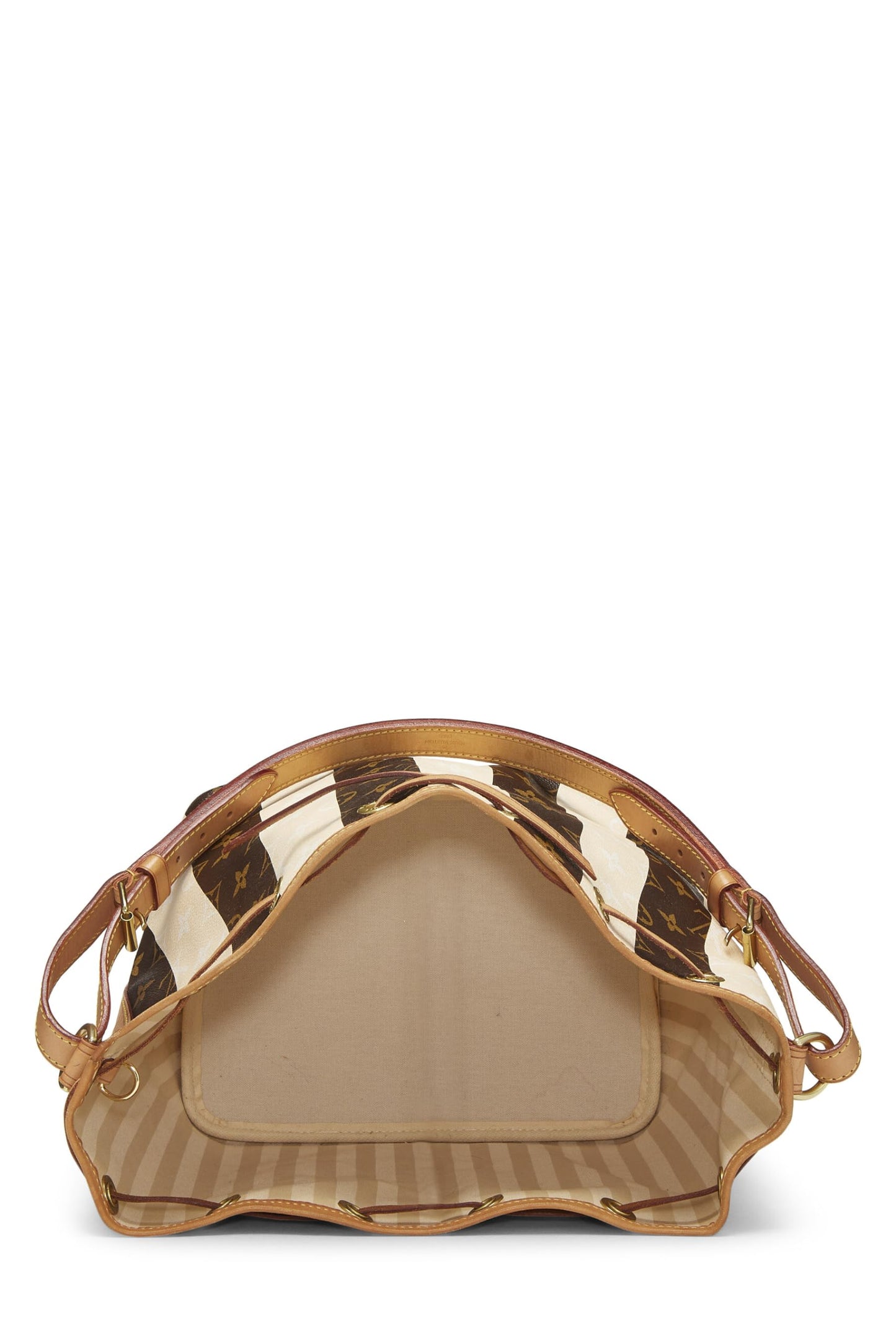 Louis Vuitton, Pre-Loved Monogram Canvas Cream Rayures Noé Petite, Cream