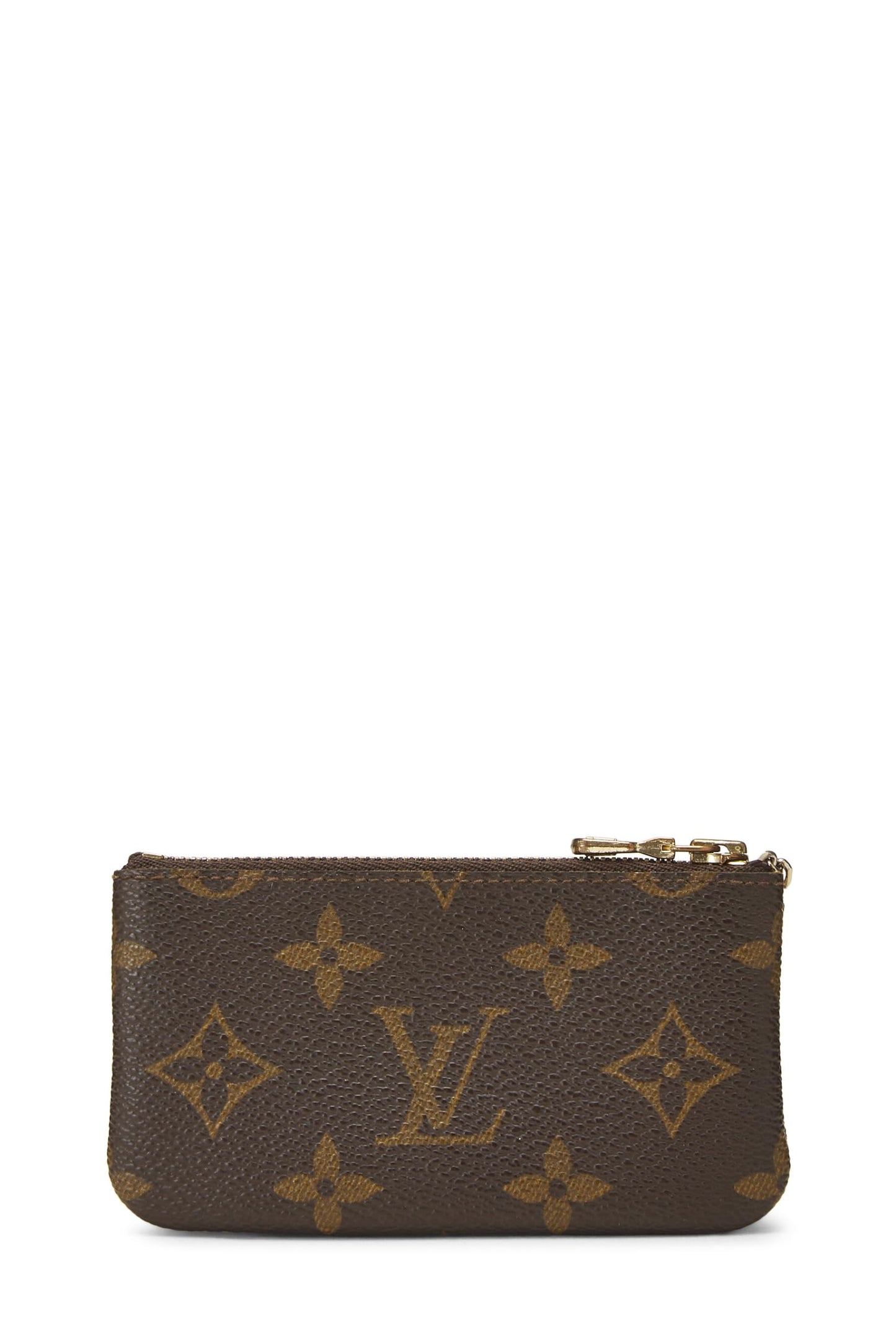 Louis Vuitton, Claves de pochette de lona con monograma Pre-Loved, Marrón