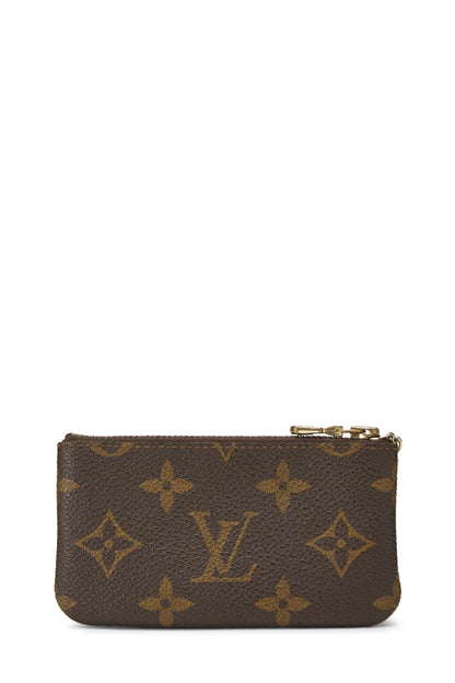 Louis Vuitton, Pochette Clefs en toile Monogram d'occasion, marron