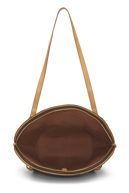 Louis Vuitton, Sac shopping Ellipse en toile Monogram d'occasion, marron