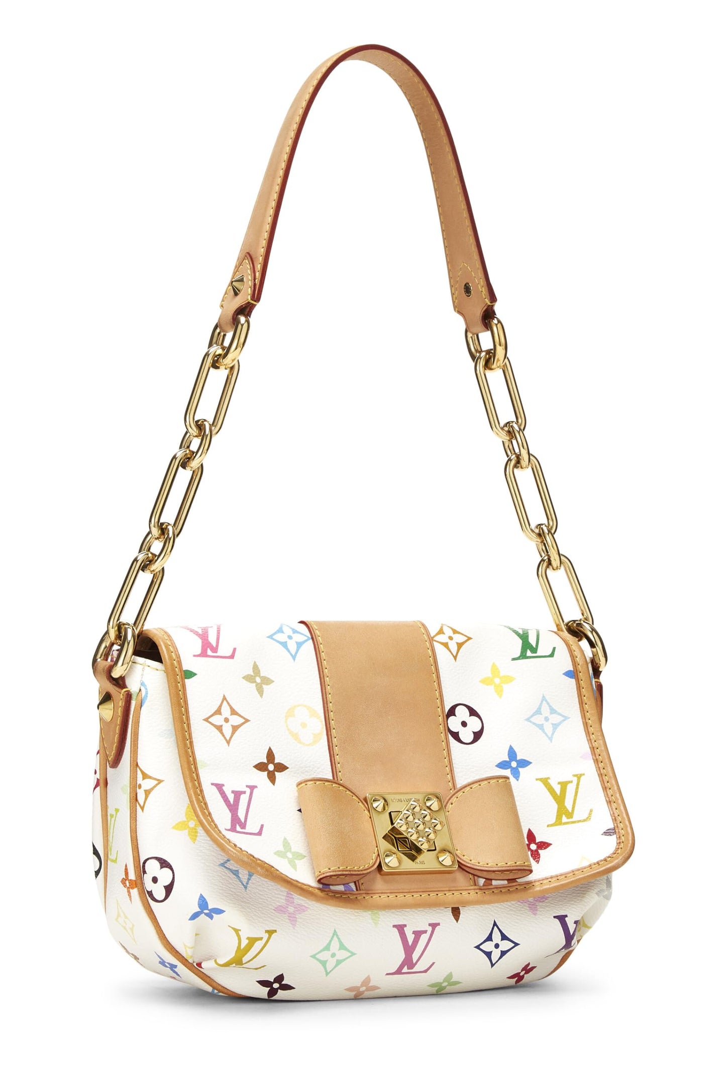 Louis Vuitton, Takashi Murakami x Louis Vuitton, Monogram Multicolore Patty, Blanc, d'occasion