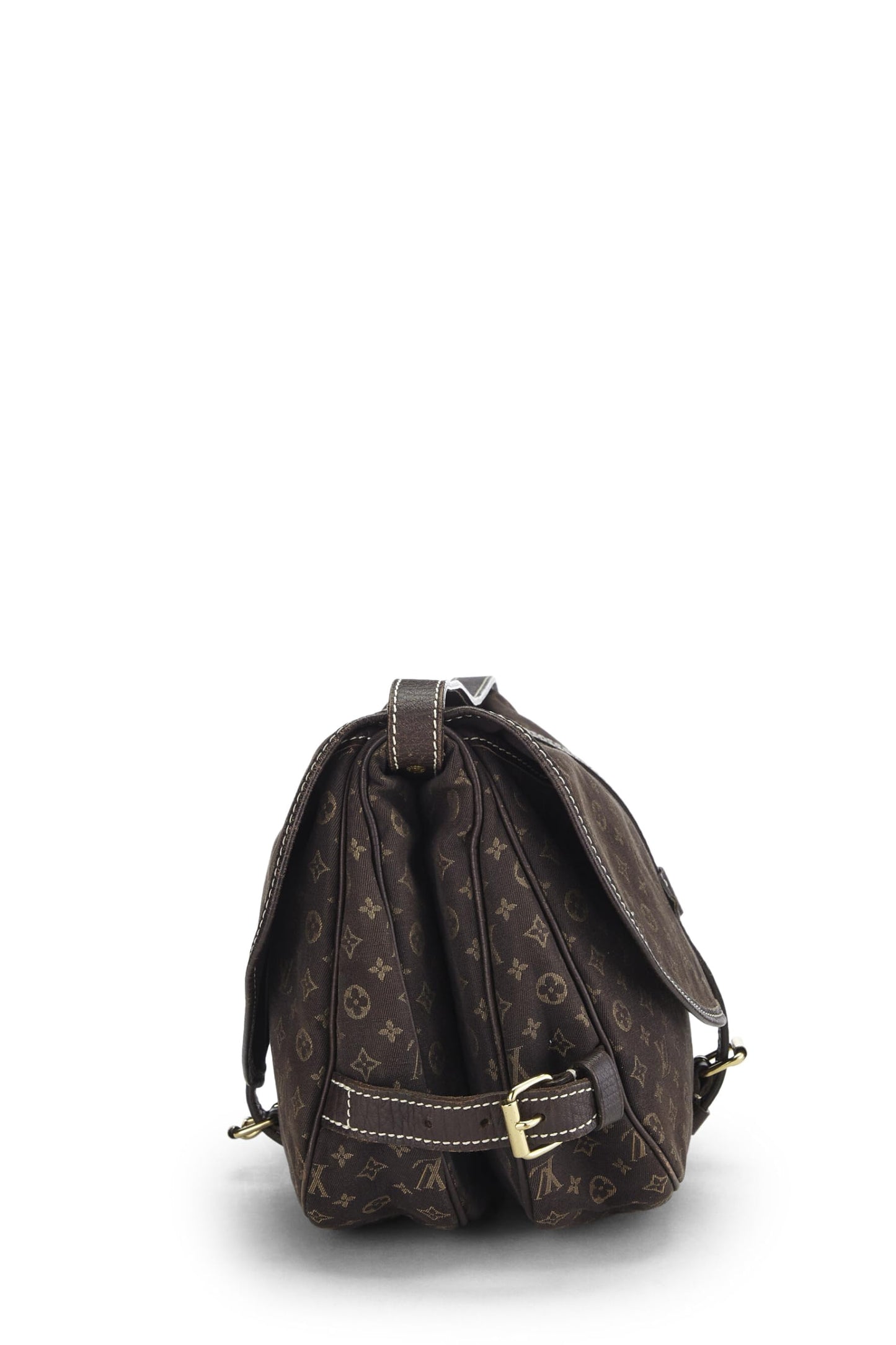 Louis Vuitton, Bolso mini Lin Saumur 30 marrón Monogram usado, marrón