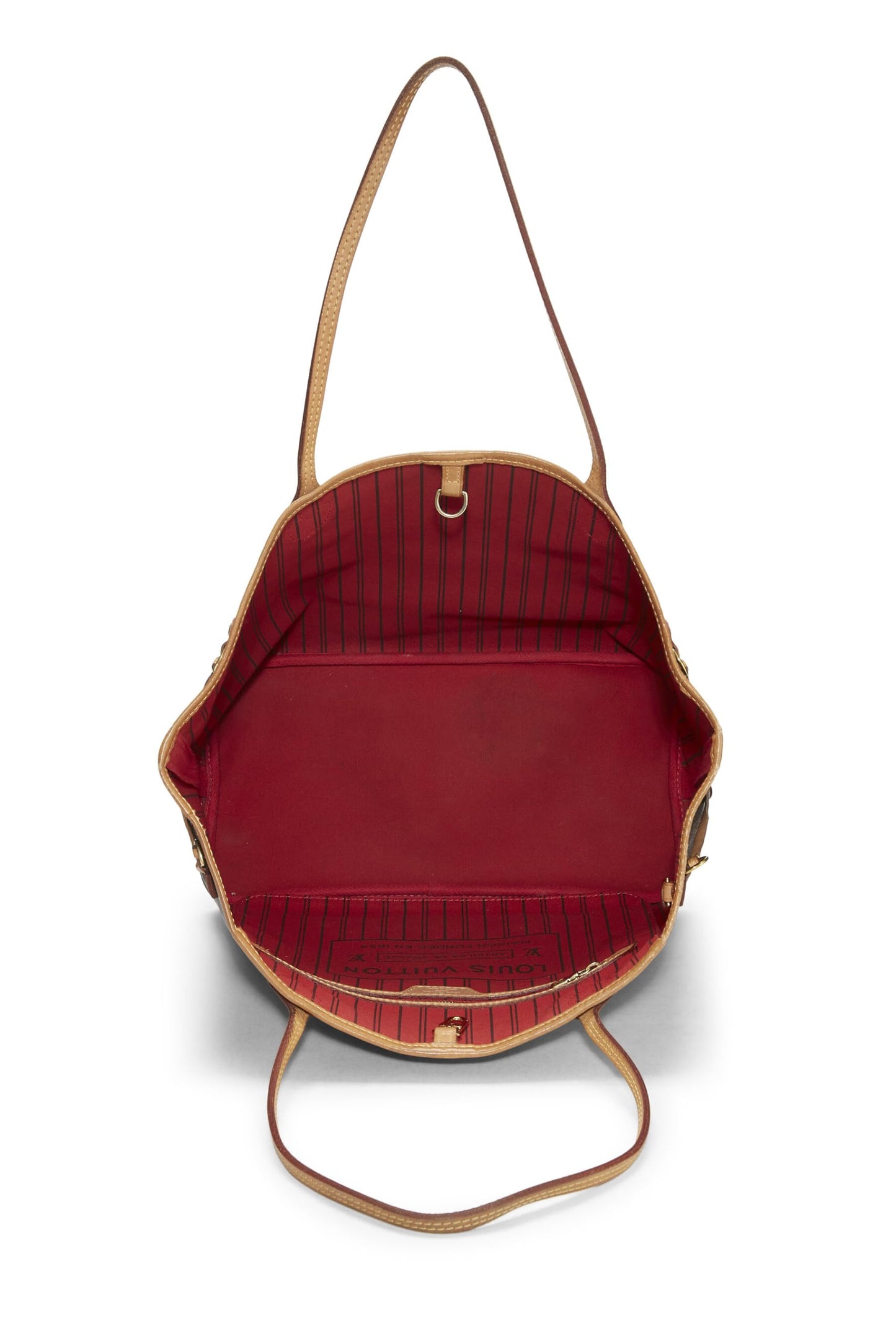 Louis Vuitton, Neo Neverfull MM en toile monogram rouge d'occasion, rouge