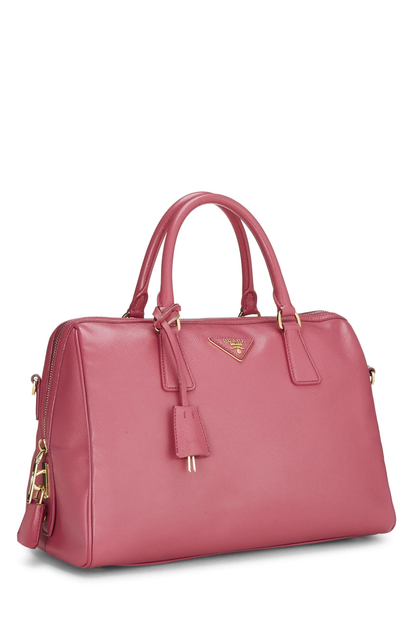 Prada, Boston Saffiano rose d'occasion, rose