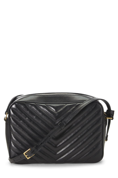 Yves Saint Laurent, Pre-Loved Black Quilted Calfskin Lou Camera Bag, Black