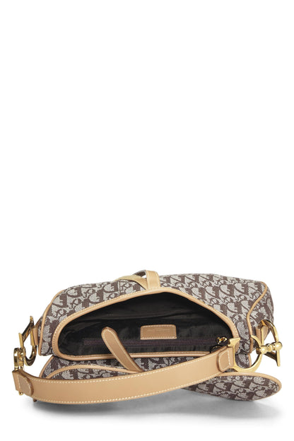 Dior, Sacoche en toile marron Trotter d'occasion, beige