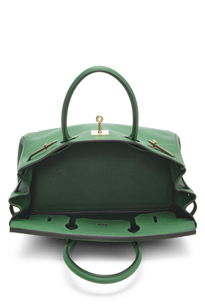 Hermès, Sac à main d'occasion Cactus Epsom Birkin 30, Vert