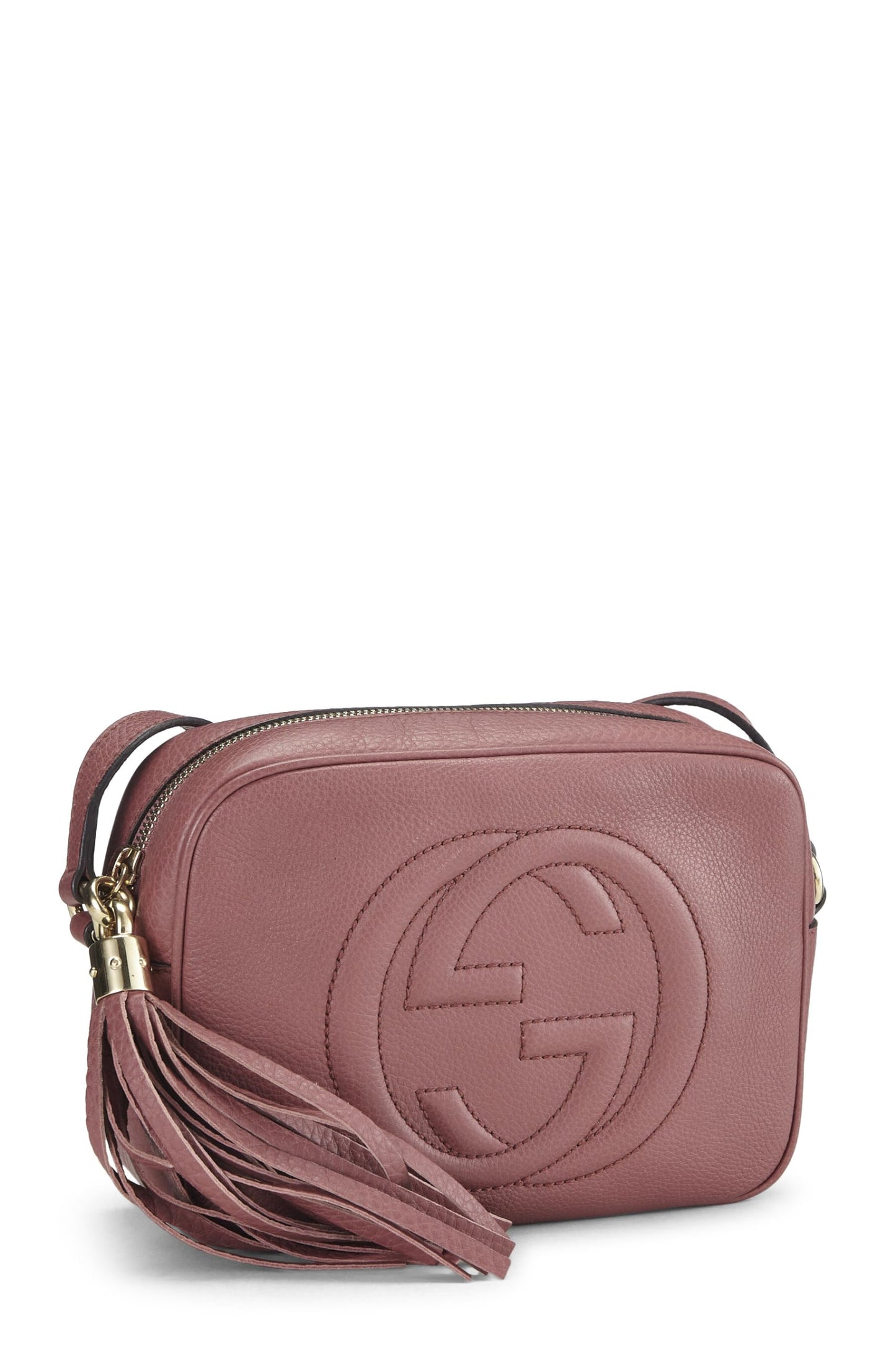 Gucci, Soho Disco de cuero granulado rosa Pre-Loved, Rosa