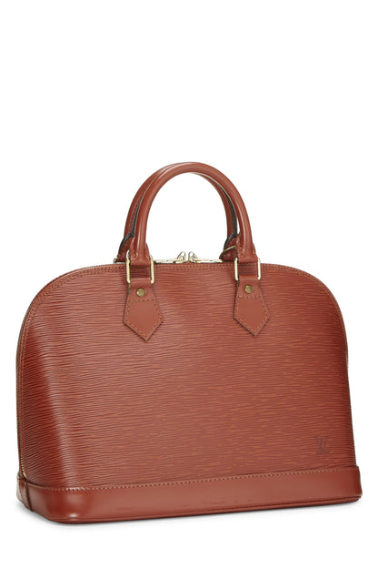 Louis Vuitton, Cipango Gold Epi Alma PM d'occasion, marron