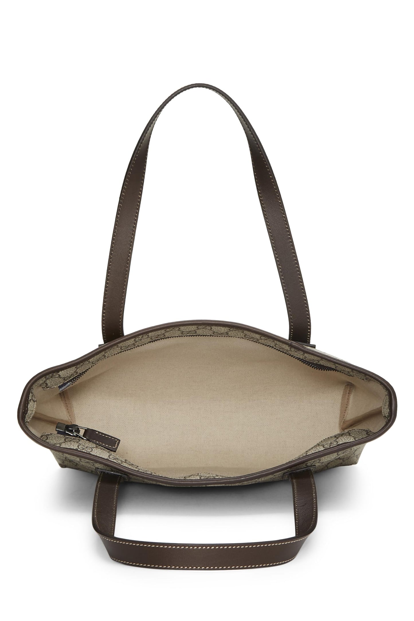 Gucci, sac fourre-tout en toile GG Supreme d'origine d'occasion, marron