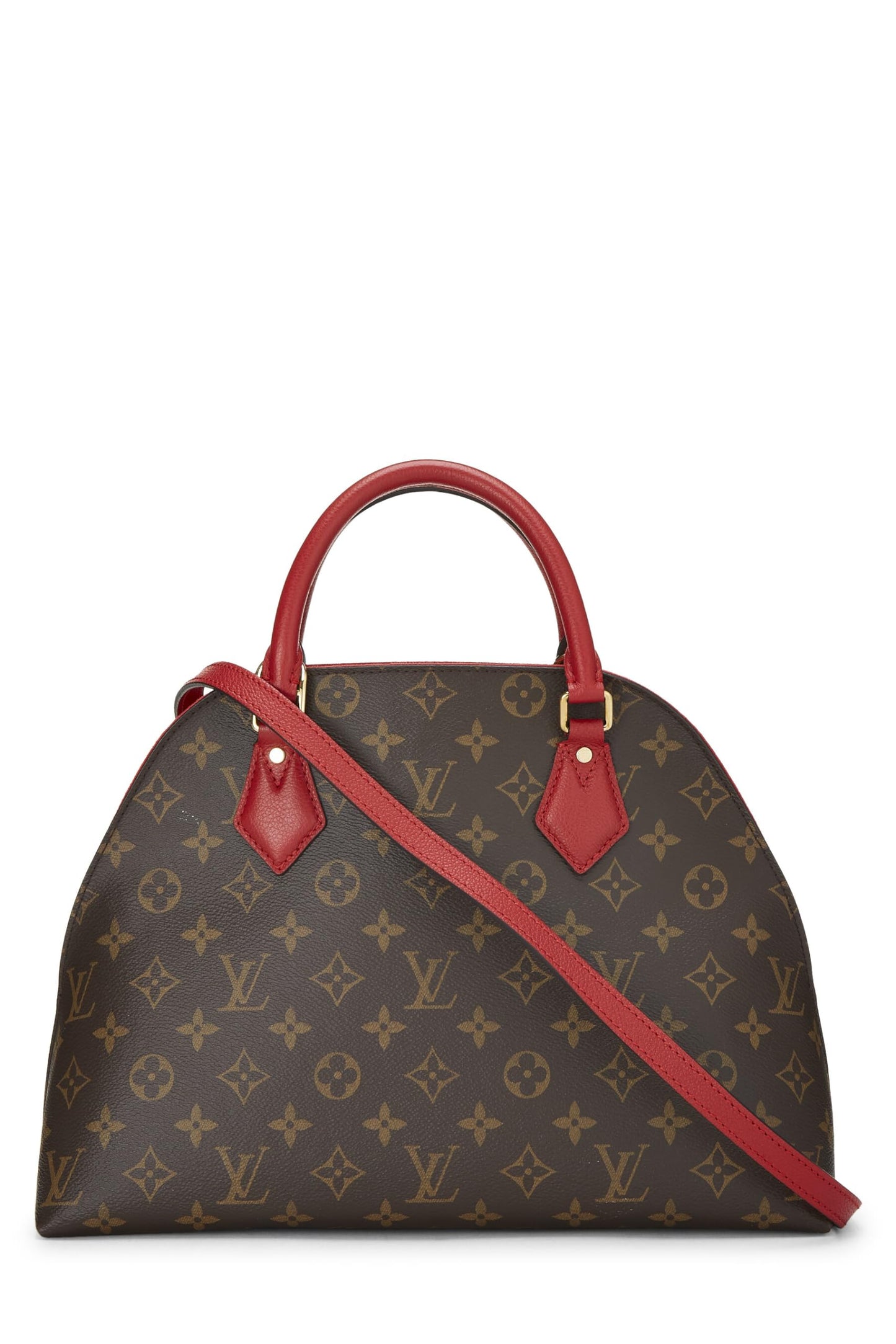 Louis Vuitton, Alma BNB de lona con monograma rojo Pre-Loved, Rojo