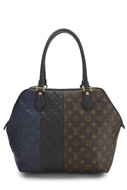 Louis Vuitton, sac fourre-tout Marine Blocks Monogram d'occasion, marron