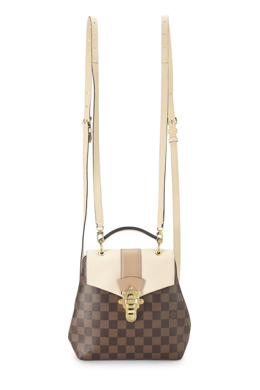 Louis Vuitton, Sac à dos Damier Ebene Clapton beige pré-aimé, Beige