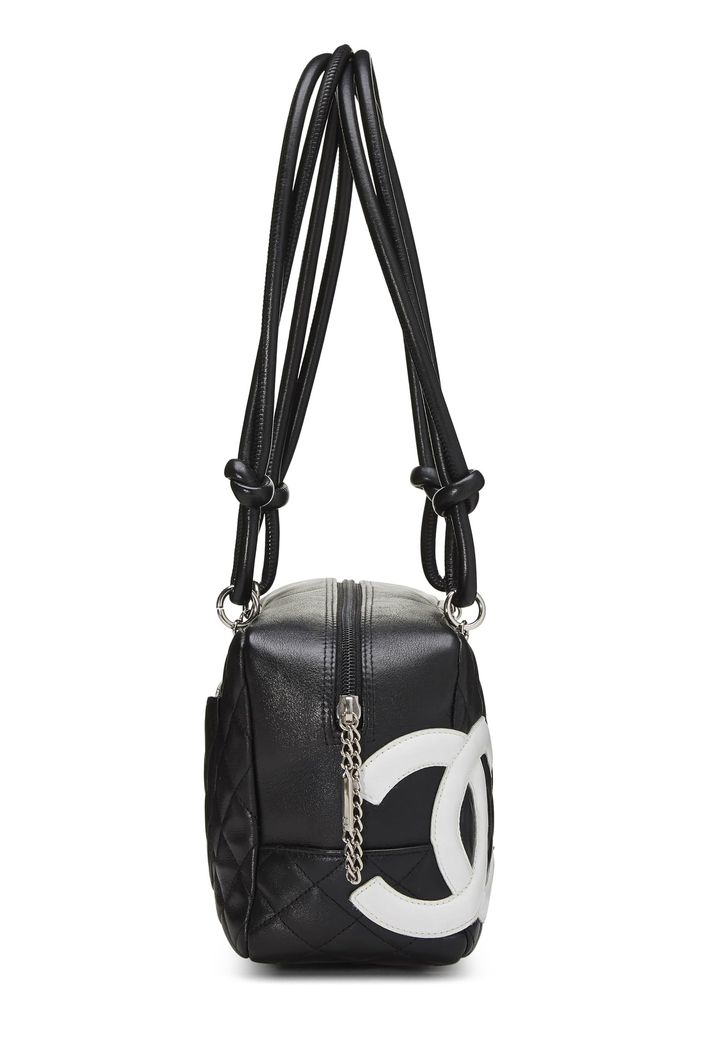 Chanel, Bombín Cambon Ligne de piel de becerro negra Pre-Loved, Negro