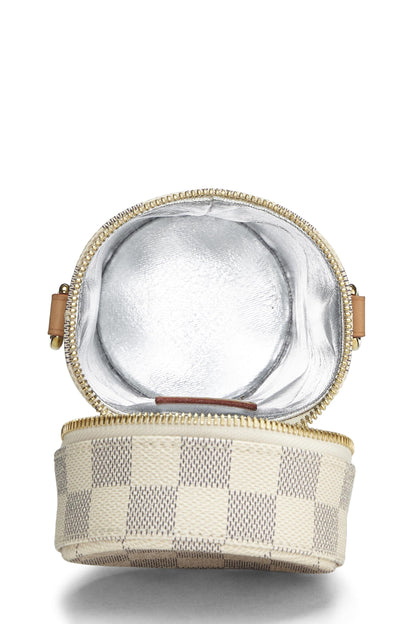 Louis Vuitton, Pre-Loved Damier Azur Porte-Bouteille, White