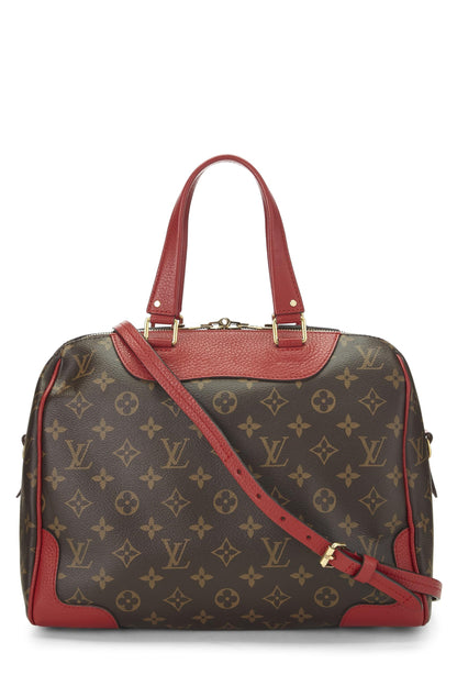 Louis Vuitton, Retiro NM de lona con monograma rojo Pre-Loved, Rojo